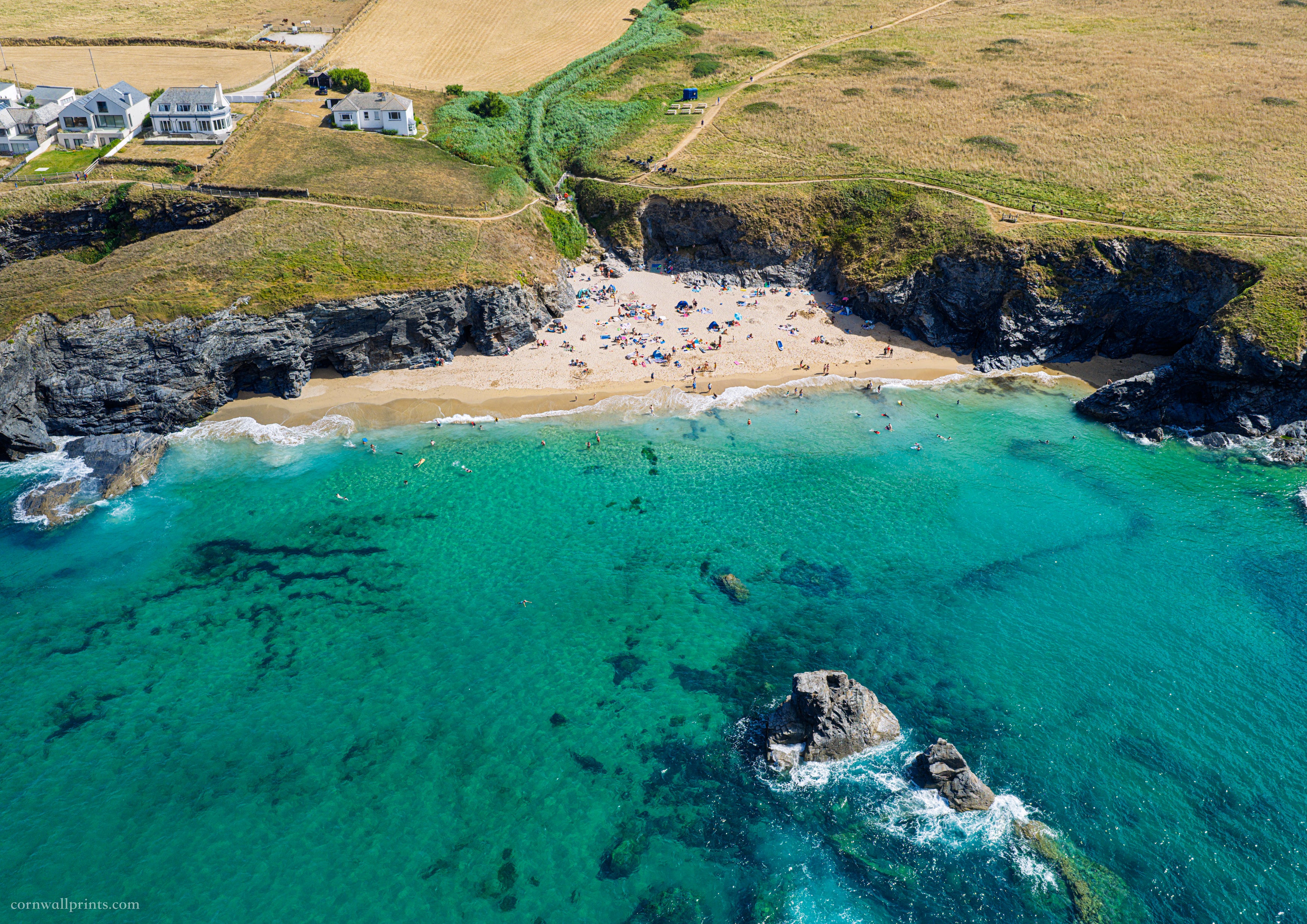 Golden Burn, Porthcothan — High Tide Summer Colour