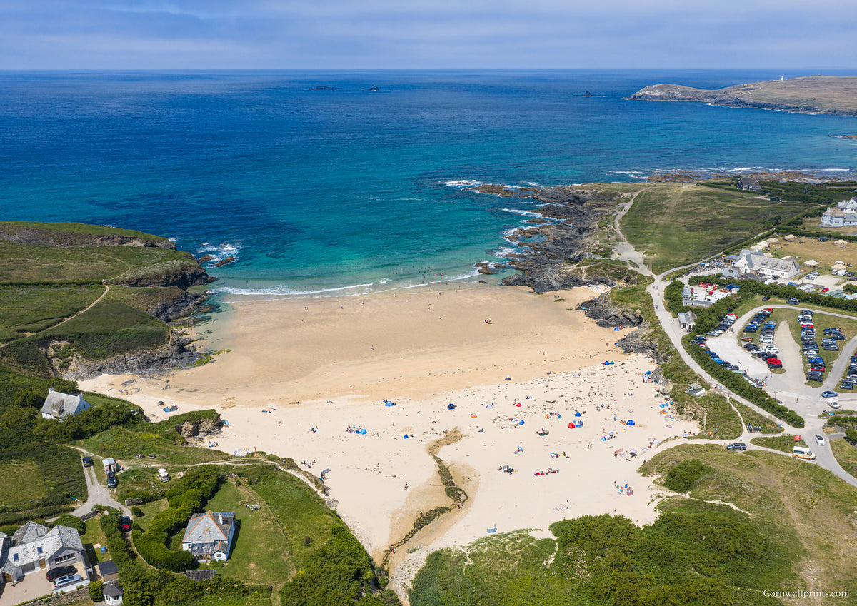 Treyarnon Bay — Mid Tide Summer Colour