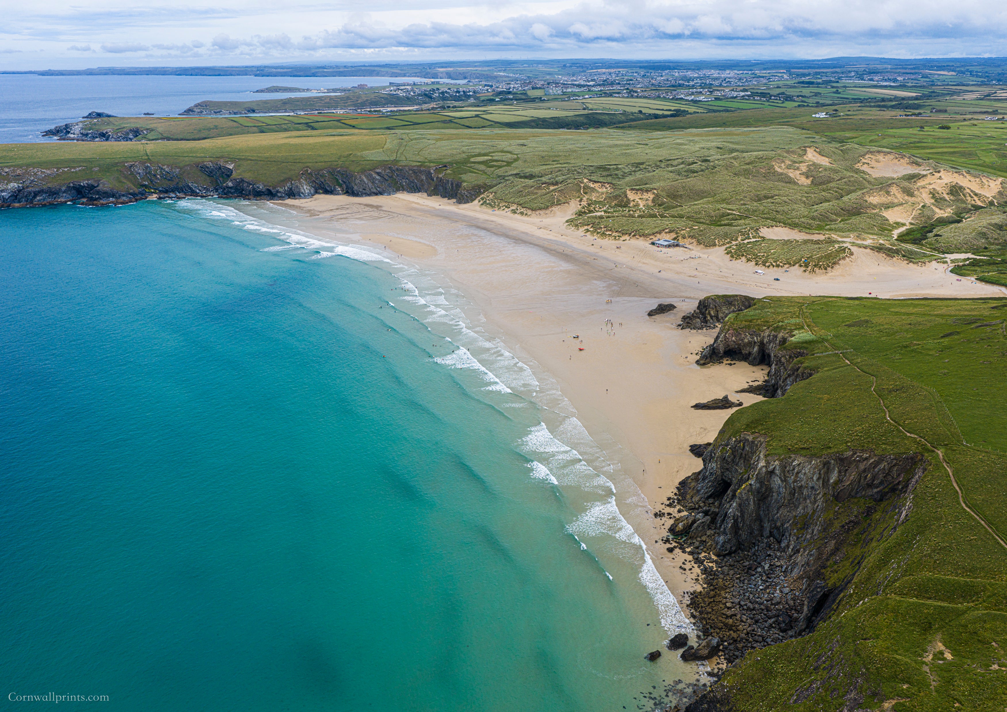 Holywell Bay — Looking North to Newquay